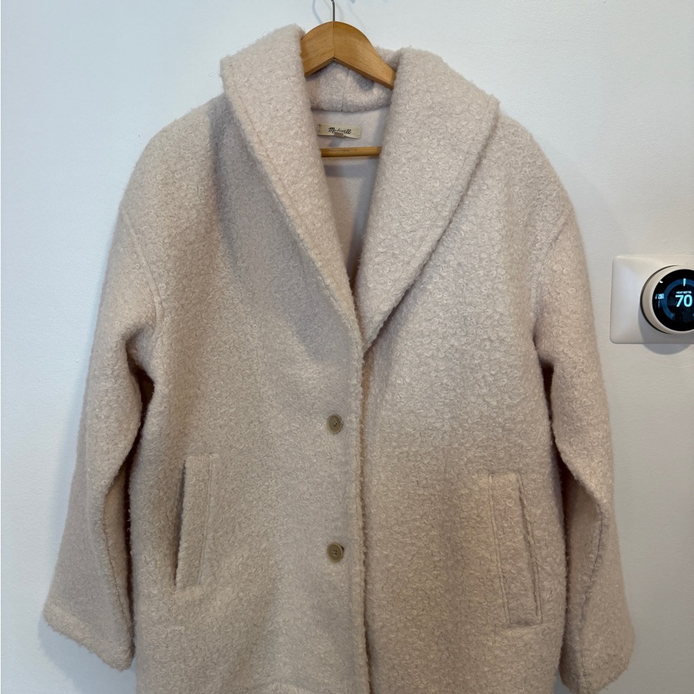 Madewell Cream Teddy Jacket